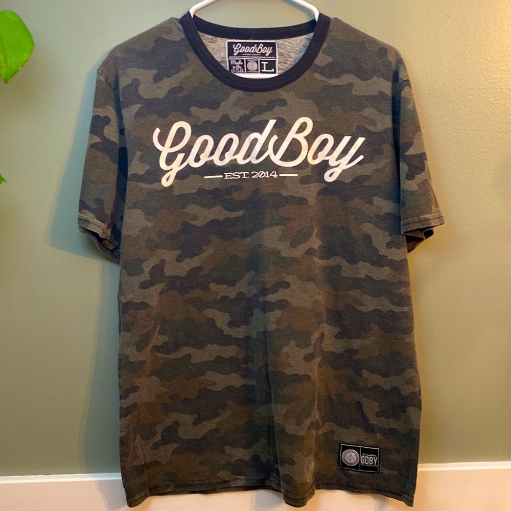 GoodBoy T-shirt - Camo - Mens Large - Retail - $28 Selling for $10